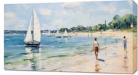 Obraz 90x50cm Życie na Brzegu
