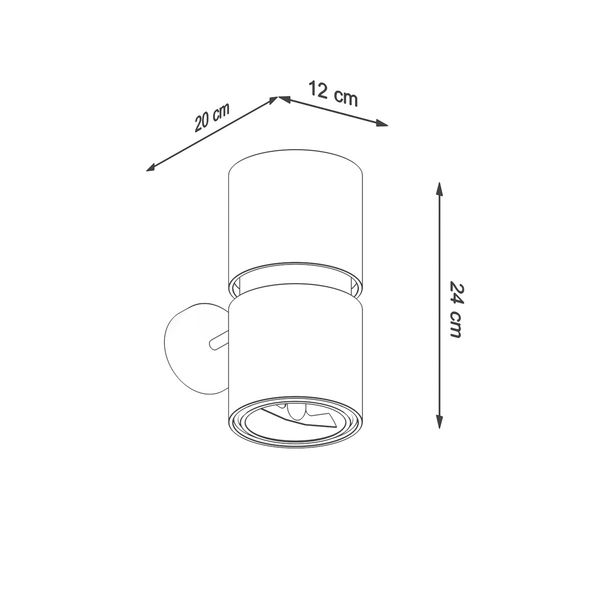 Kinkiet KUKKIA czarna zdjęcie 4
