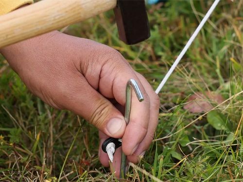 SZPILKI DO NAMIOTU MOCUJĄCE ŚLEDZIE KOTWY STAL 18CM 20SZT HAK HACZYK KOŁKI na Arena.pl