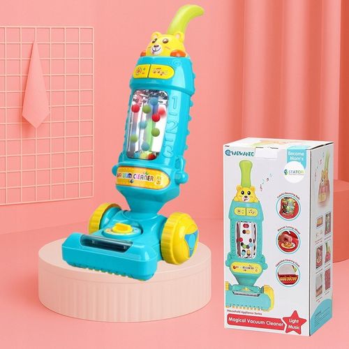 DUŻY ODKURZACZ RĘCZNY PIONOWY dla dzieci INTERAKTYWNY EDUKACYJNY LED MUZYKA na Arena.pl