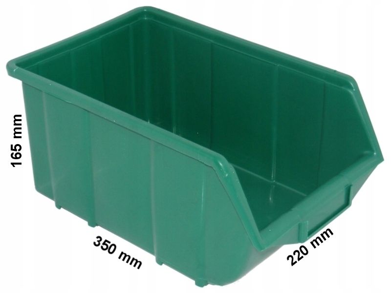 Pojemnik magazynowy - Ecobox duży | Zielony zdjęcie 2