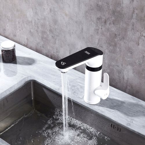 Przepływowy podgrzewacz wody kran Teesa bateria stojąca wyświetlacz LED na Arena.pl