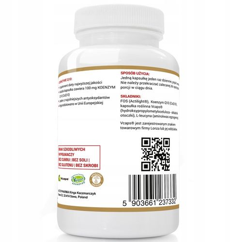 KOENZYM Q10 FORTE 100mg CoQ10 UBICHINON 120k na Arena.pl