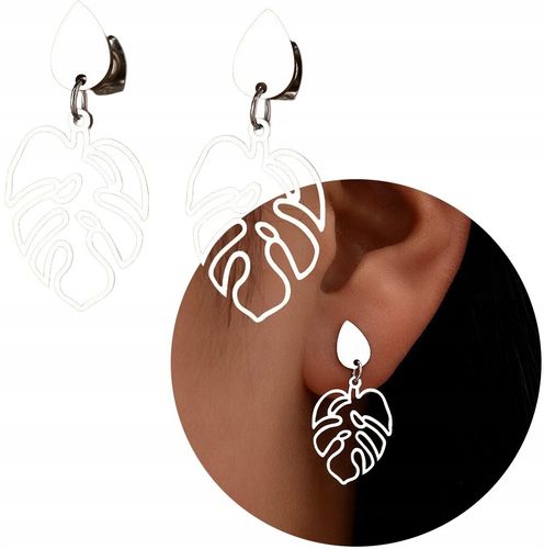 Posrebrzane 18K Kolczyki Srebrne Ze Stali Chirurgicznej 316L na Arena.pl