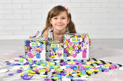 Klocki Meli Basic Constructor różowy Pink 400 szt. - mini wafle na Arena.pl