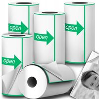 5x ROLEK PAPIER TERMICZNY SAMOPRZYLEPNY DO DRUKUŚ WKŁADY 5 ROLEK