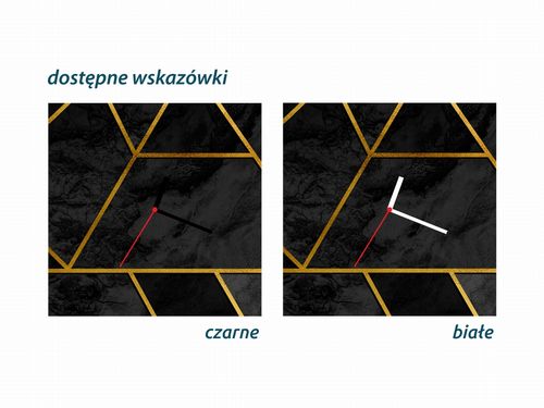 ZEGAR SZKLANY ROMB - Elegancja na Arena.pl