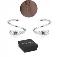 Kolczyki Srebrne PRÓBA 925 SREBRO Sztyfty KÓŁKA Damskie