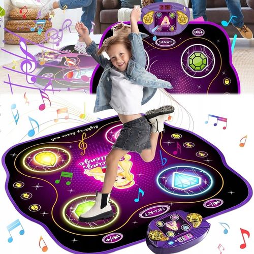 MATA MUZYCZNA DO TAŃCZENIA 9 TRUDNOŚCI LED ZABAWKA BLUETOOTH DZIECI GRA na Arena.pl
