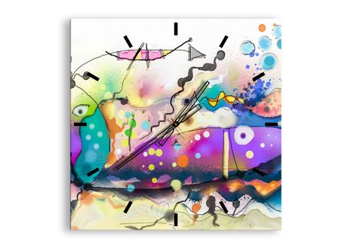 Zegar Ścienny - Ryby Pastele  - 60X60 Cm - C3Ac60X60-4096 na Arena.pl