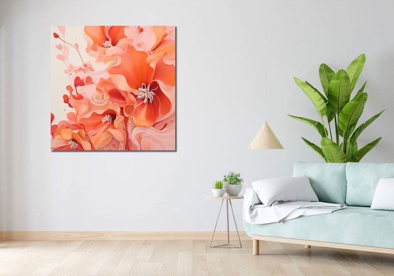 Obraz 100x100cm Płynąca Pasja zdjęcie 2