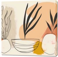 Obraz 100x100cm Szkice Botaniczne