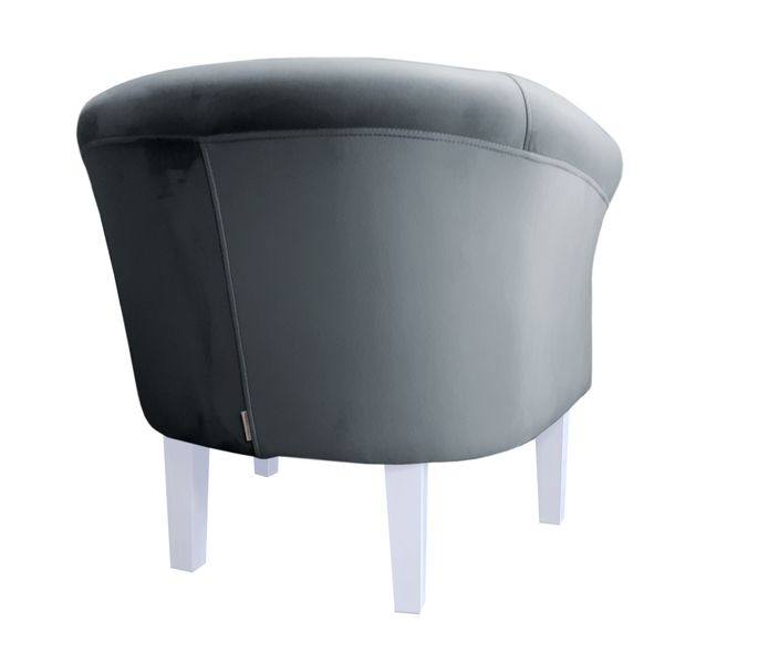 Fotel Milo nogi 20cm białe szary BL14 zdjęcie 4
