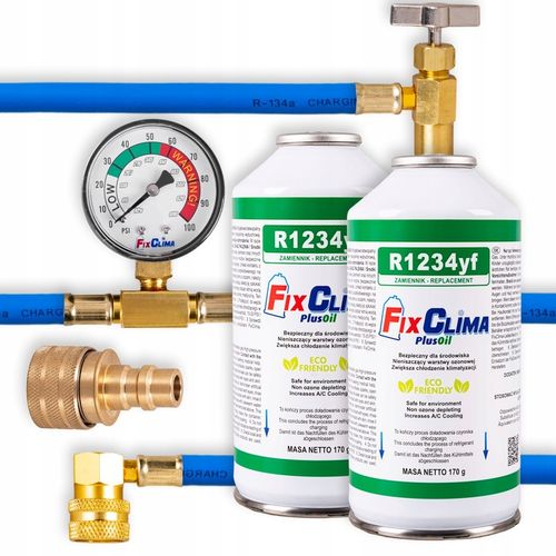ZESTAW 2x GAZ DO NABIJANIA KLIMATYZACJI CZYNNIK CHŁODNICZY AUT R1234YF na Arena.pl