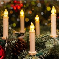 Koopower Lampki choinkowe świeczki na baterie z pilotem