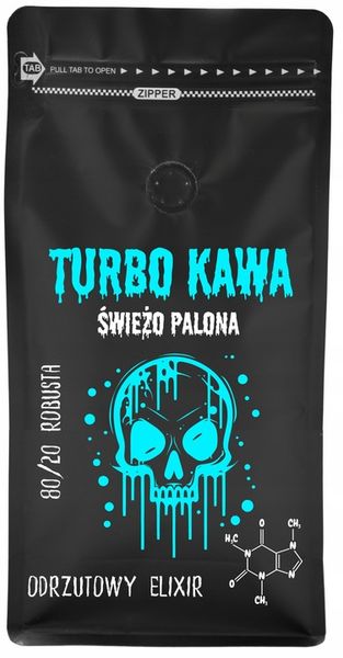 TURBO Kawa ziarnista Do ekspresu 1kg 80/20 Robusta/Arabica ODRZUTOWY ELIXIR zdjęcie 1