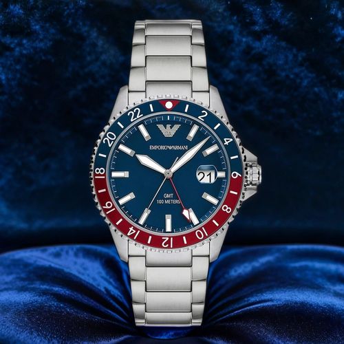 ZEGAREK MĘSKI EMPORIO ARMANI AR11590 - Diver GMT (zi112b) na Arena.pl