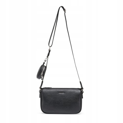 Torebka Damska Listonoszka Z Saszetką PUCCINI Czarna Na Pasku BML066M-1 na Arena.pl