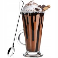 ŁYŻECZKI DO LATTE KAWY MACCHIATO KOMPLET 6 szt. DŁUGIE STAL NIERDZEWNA 20cm