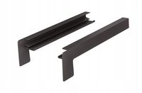 BOCZKI ALU DO PARAPETÓW PROSTYCH BRĄZ 8019 37,5cm