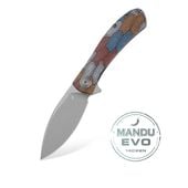 Nóż Składany Trollsky Knives Mandu EVO   14C28N Kaleidoscope Turtle G10