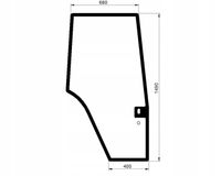 Szyba drzwi prawe Fiat M Ford 6000 7000 8000 New Holland TL TS 82000367