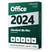 Office 2024 Standard dla Mac PL Microsoft Licencja Wieczysta