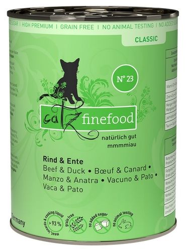 Catz Finefood Classic N.23 Wołowina I Kaczka Puszka 400G na Arena.pl