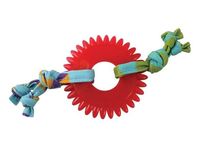 Zabawka dentystyczna do żucia dla kociąt gryzak Petstages Koło z tasiemkami