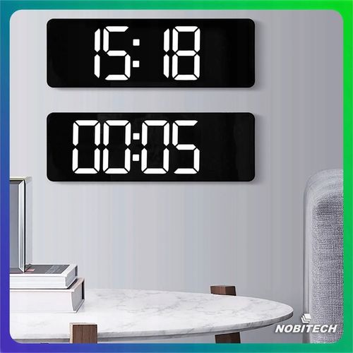 ZEGAR ŚCIENNY ELEKTRONICZNY BUDZIK CYFROWY DUŻY PILOT 10 POZIOMÓW na Arena.pl