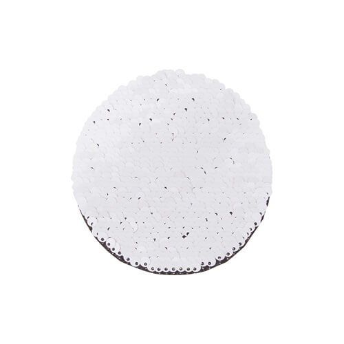 Dwukolorowe cekiny do sublimacji i aplikacji na tekstyliach - czerwone kółko Ø 10 cm na Arena.pl