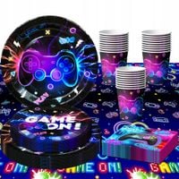 Zestaw dekoracji stołowych na imprezę Luminous Game Controller