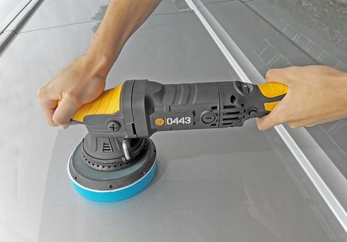 POLERKA SAMOCHODOWA OSCYLACYJNA DUAL ACTION SKOK 21MM 1500W +3 GĄBKI MP0443 na Arena.pl