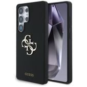 etui guess silicone big 4g logo bottom   script samsung galaxy s25