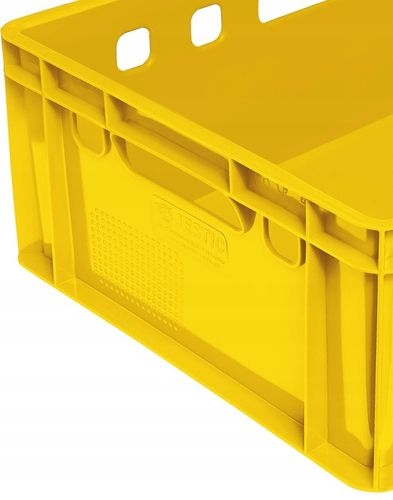 SKRZYNKA POJEMNIK EURO E2 ŻÓŁTA PLASTIKOWA MOCNA na Arena.pl