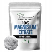 100% Cytrynian Magnezu W PROSZKU CZYSTY 500g IDEALNY NA SKURCZE BEZWODNY