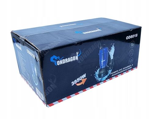 POMPA DO WODY BRUDNEJ SZAMBA Z ROZDRABNIACZ 3850W MOCNA ZATAPIALNA ADAPTER na Arena.pl