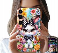 ETUI DO SAMSUNG GALAXY S23 PLUS - KRÓLIK WIELKANOCNY, ZAJĄC, JAJKA + SZKŁO
