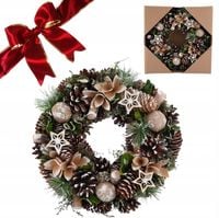 Wianek świąteczny na drzwi stroik wieniec Altom Design szyszki 30 cm