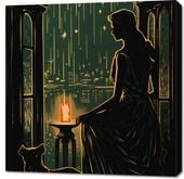 Obraz 90x90cm Nocne Szeptanie