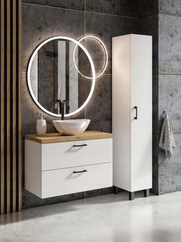 ZESTAW MEBLI ŁAZIENKOWYCH LUNA 80 + SŁUPEK (W3) + EB na Arena.pl