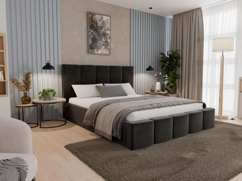 Łóżko tapicerowane  MASTER 160×200 ze stelażem na Arena.pl