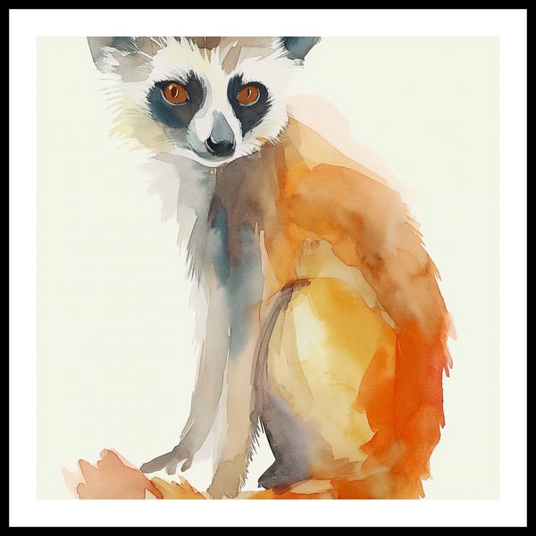 Plakat 50x50cm Lemurek zdjęcie 3