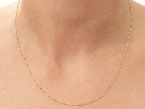 Złoty łańcuszek 333 splot ankier 50cm chrzest na prezent klasyczny wzór na Arena.pl