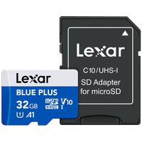 Lexar  microSDHC Blue Plus UHS-I z adapterem SD, C10/A1/U1 (V10) 32