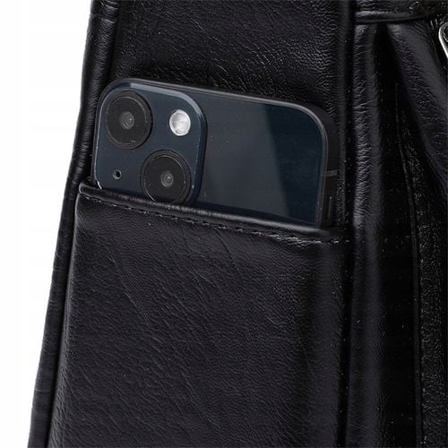 TOREBKA DAMSKA SKÓRZANA NA RAMIĘ CZARNA ELEGANCKA ZE SKÓRY POJEMNA TORBA na Arena.pl