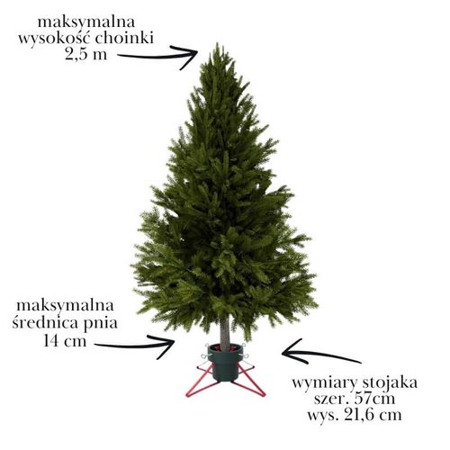 Stojak choinkowy duży pojemnik na wodę, do drzewa 2,5 m H5103GR-R na Arena.pl