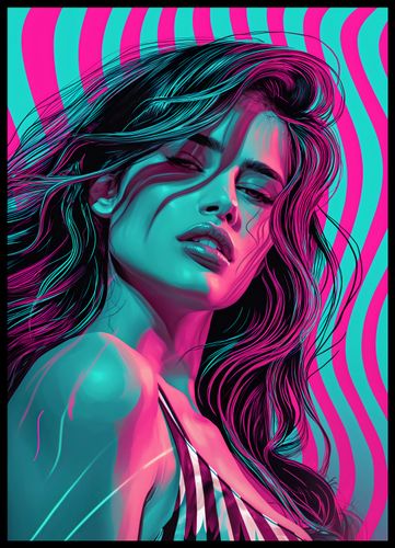 Plakat 50x70cm Neonowy Wzrok na Arena.pl