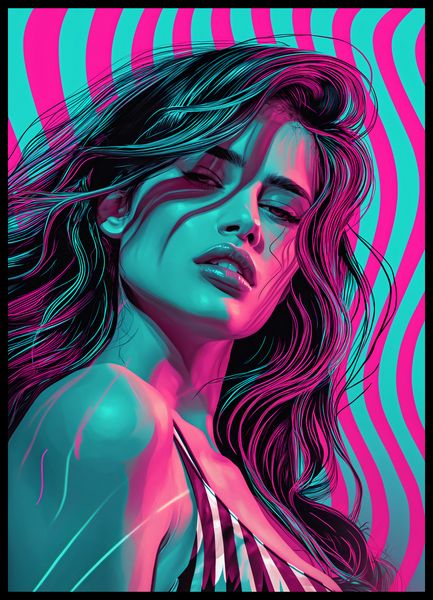 Plakat 50x70cm Neonowy Wzrok zdjęcie 2