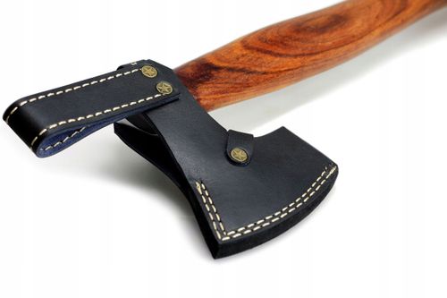 Siekiera topór wikinga myśliwski stal węglowa etui na Arena.pl